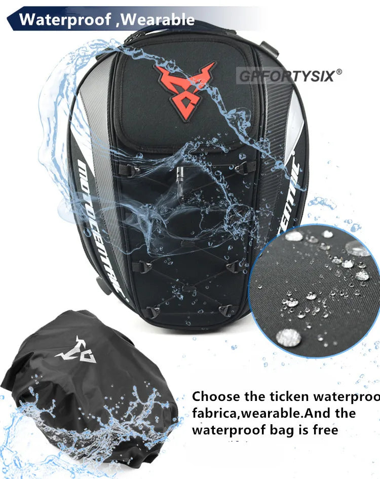 Sac Moto Imperméable Grande Capacité | Sacoche & Sac à Dos | Tous Types de Motos