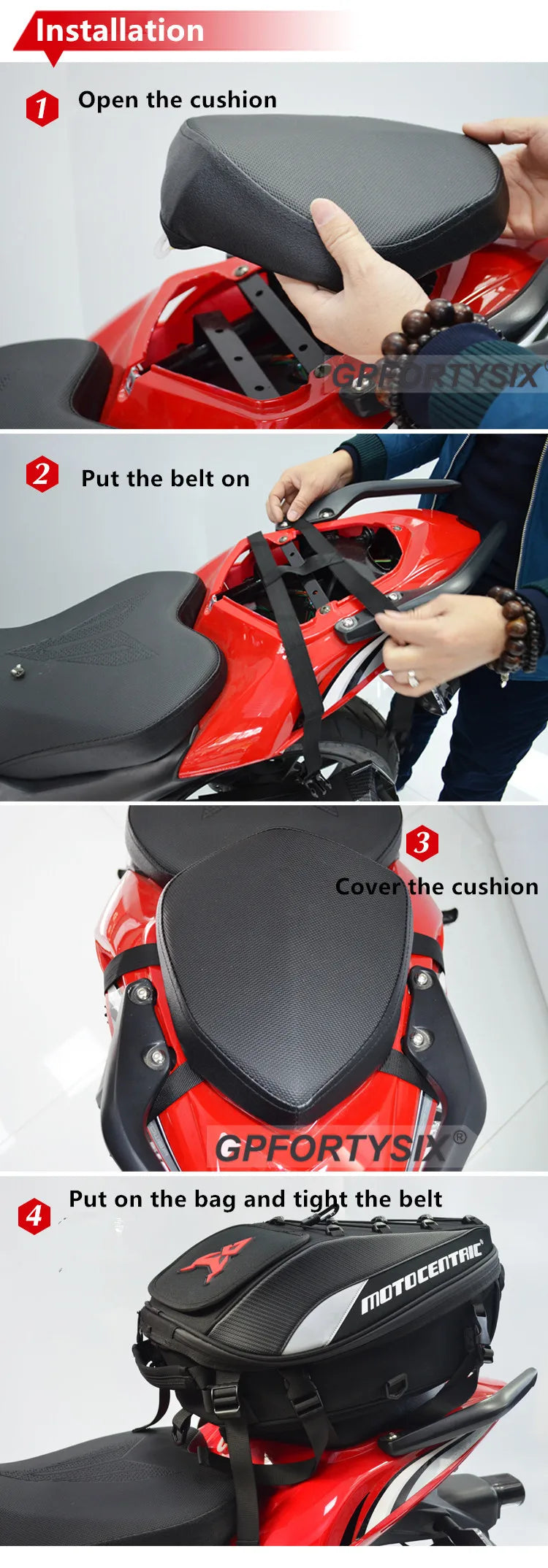 Sac Moto Imperméable Grande Capacité | Sacoche & Sac à Dos | Tous Types de Motos