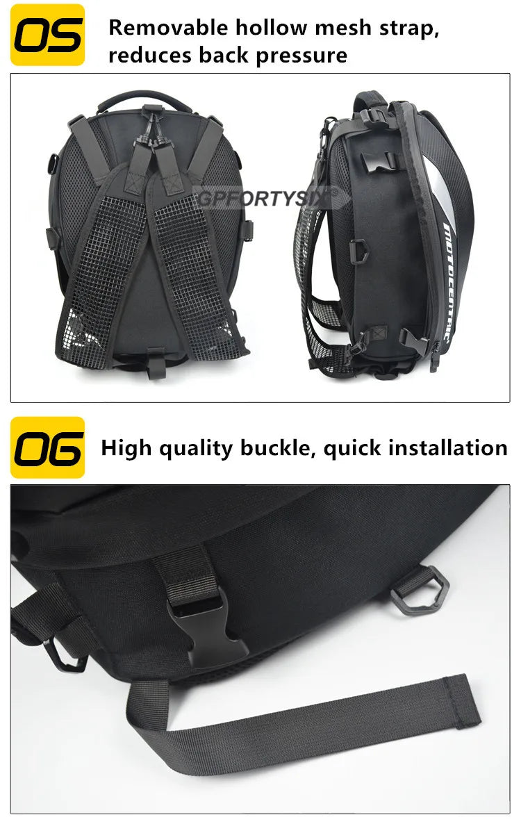 Sac Moto Imperméable Grande Capacité | Sacoche & Sac à Dos | Tous Types de Motos