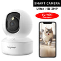 Caméra Intelligente 360° pour Animaux & Bébé | 2K HD | WiFi 5G | Vision Nocturne