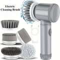 Brosse de Nettoyage Électrique Sans Fil | 5 Têtes Interchangeables | Salle de Bain & Cuisine