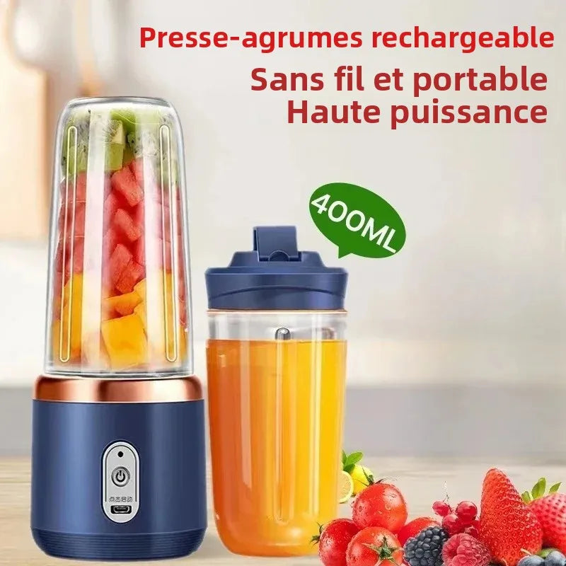Blender USB Portable 400ml | 6 Couleurs | Smoothies & Milkshakes À Emporter