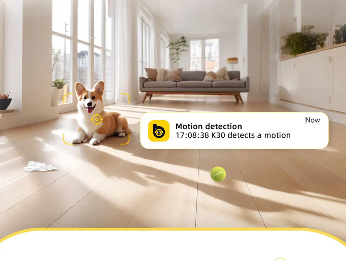 Caméra Intelligente 360° pour Animaux & Bébé | 2K HD | WiFi 5G | Vision Nocturne