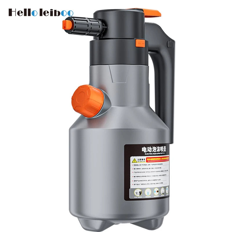 Pistolet Mousse Électrique 2L | Lavage Voiture Sans Contact | Rechargeable USB