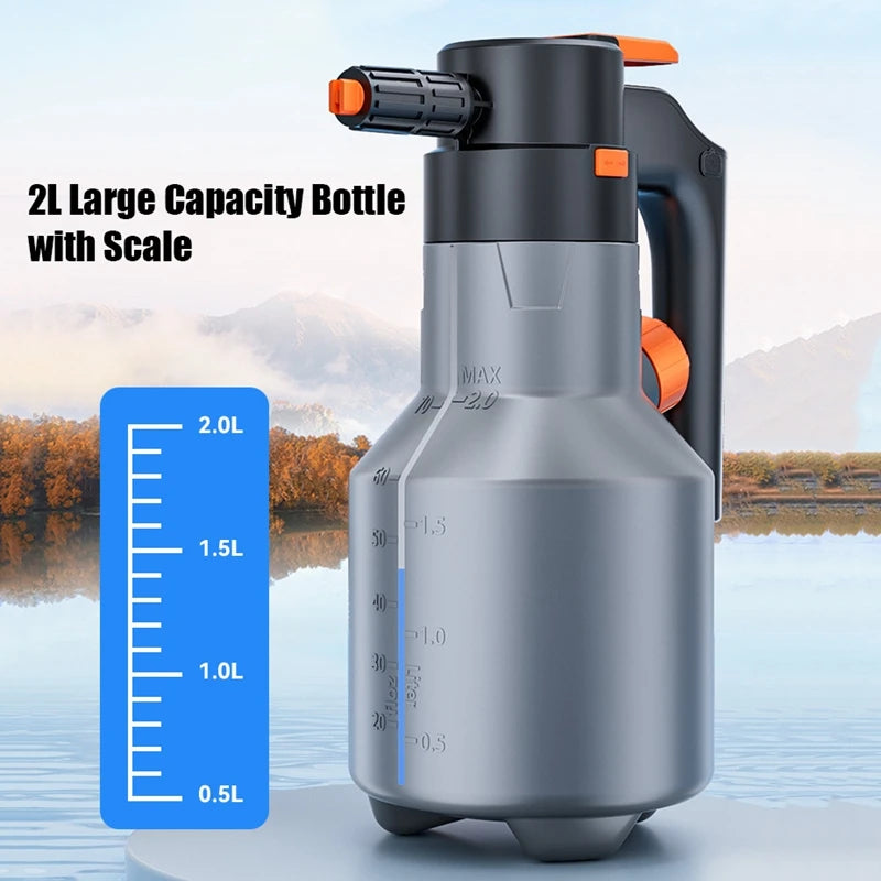 Pistolet Mousse Électrique 2L | Lavage Voiture Sans Contact | Rechargeable USB
