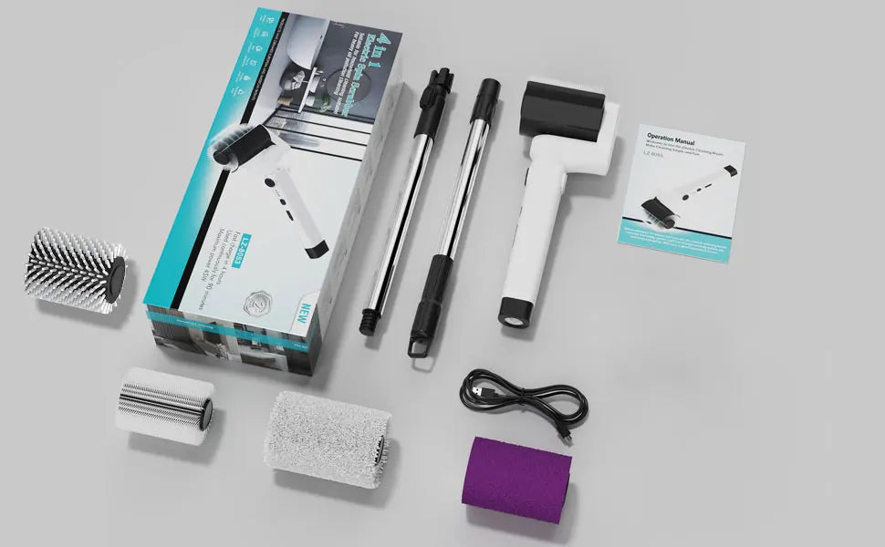 Brosse BBQ Électrique | Tête Rotative 180° | 3 Vitesses | 90 Min d'Autonomie