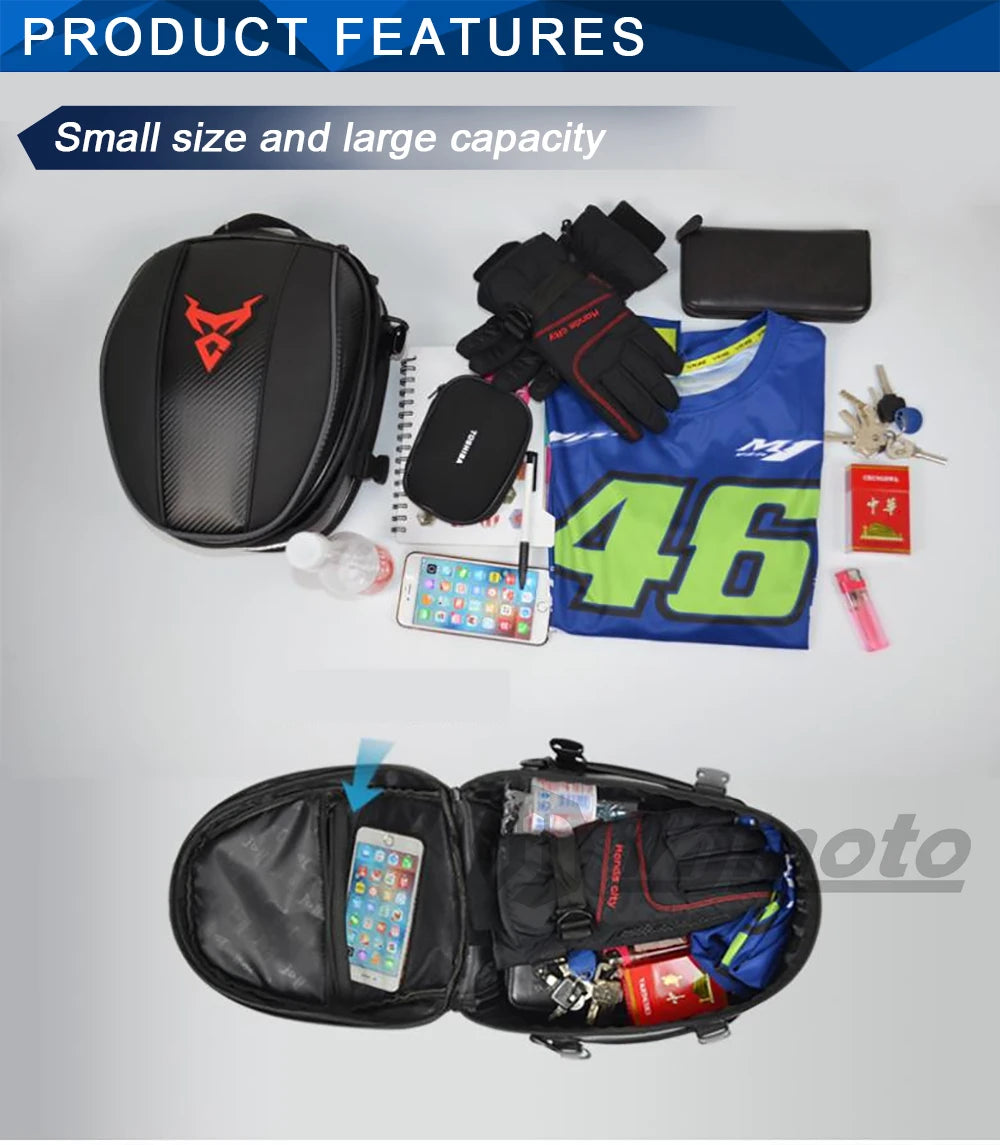 Sac Moto Imperméable Grande Capacité | Sacoche & Sac à Dos | Tous Types de Motos