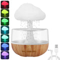 Humidificateur Nuage de Pluie | Veilleuse LED Colorée | Diffuseur d'Huiles Essentielles
