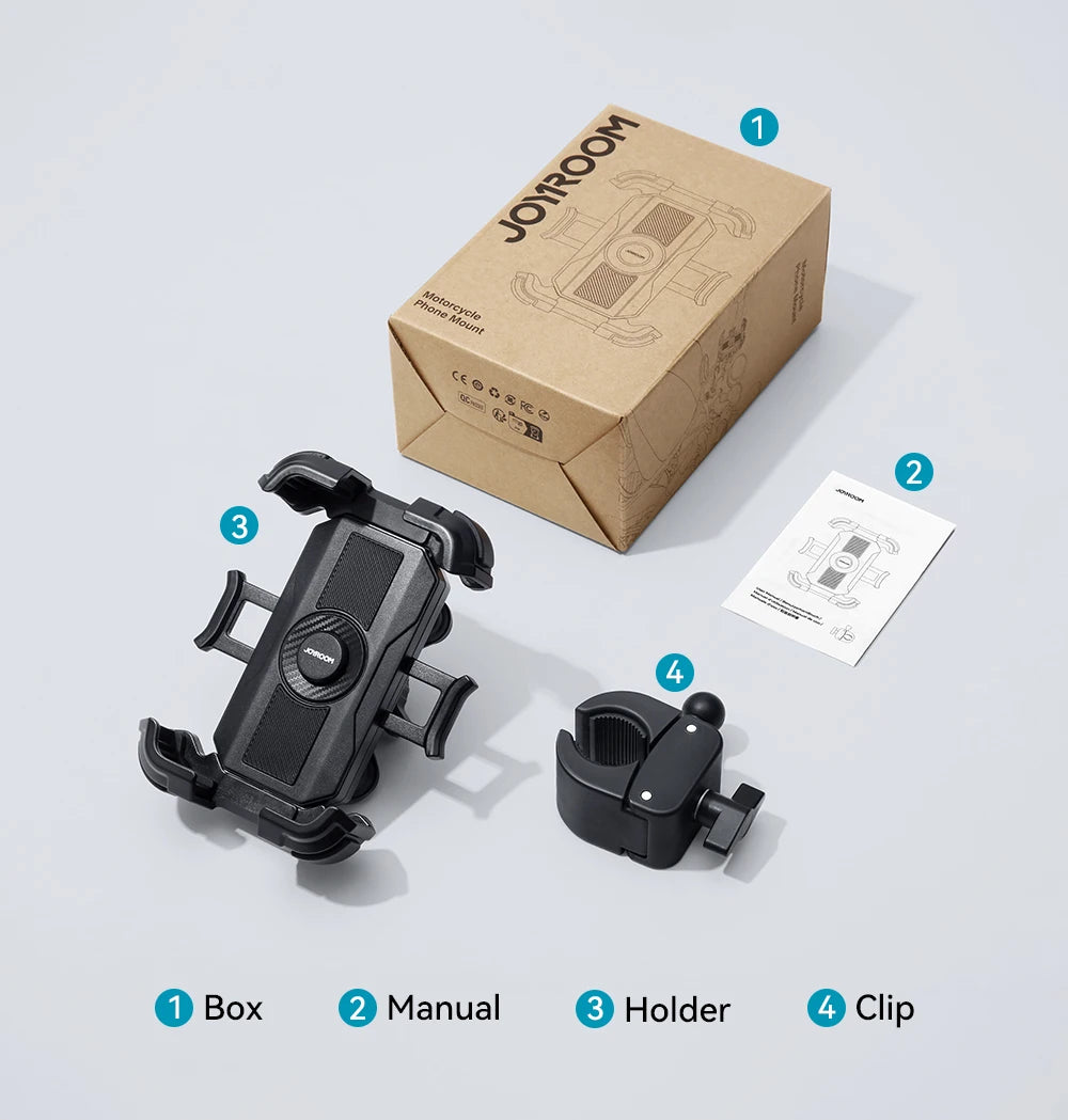 Support Téléphone Moto Joyroom | Anti-Vibrations | 4,7–7" | Guidon
