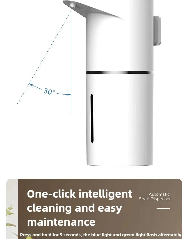 Distributeur de Savon Automatique Sans Contact | Rechargeable USB-C | Cuisine & Salle de Bain