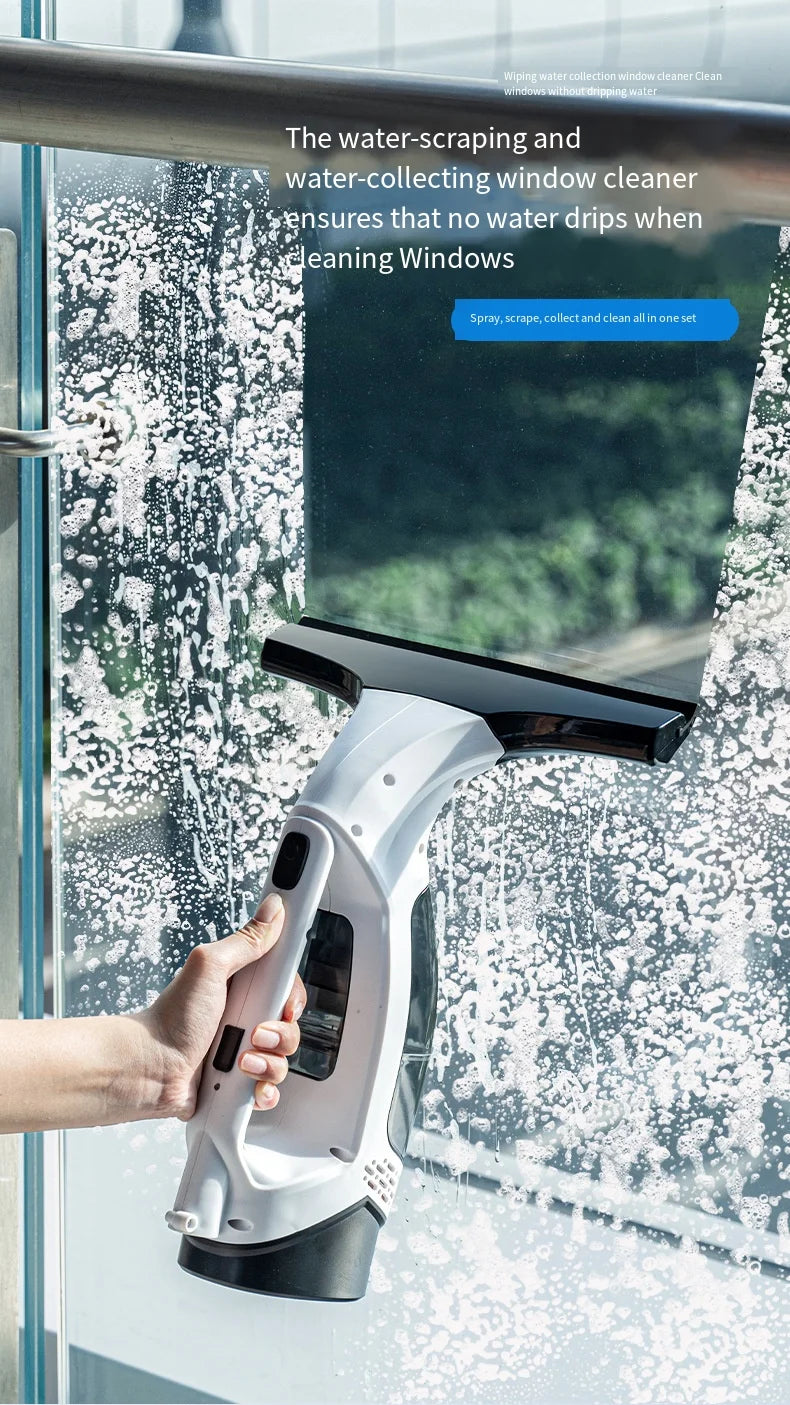 Nettoyeur de Vitres Électrique Sans Fil | Rechargeable | Résultat Sans Traces