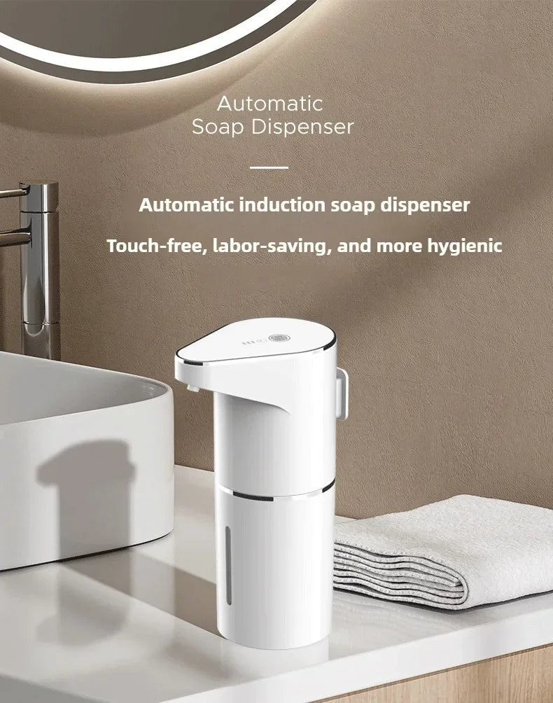 Distributeur de Savon Automatique Sans Contact | Rechargeable USB-C | Cuisine & Salle de Bain