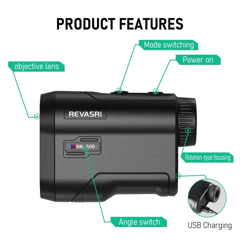 Télémètre Laser Golf 600M/1000M | Professionnel | Rechargeable USB-C