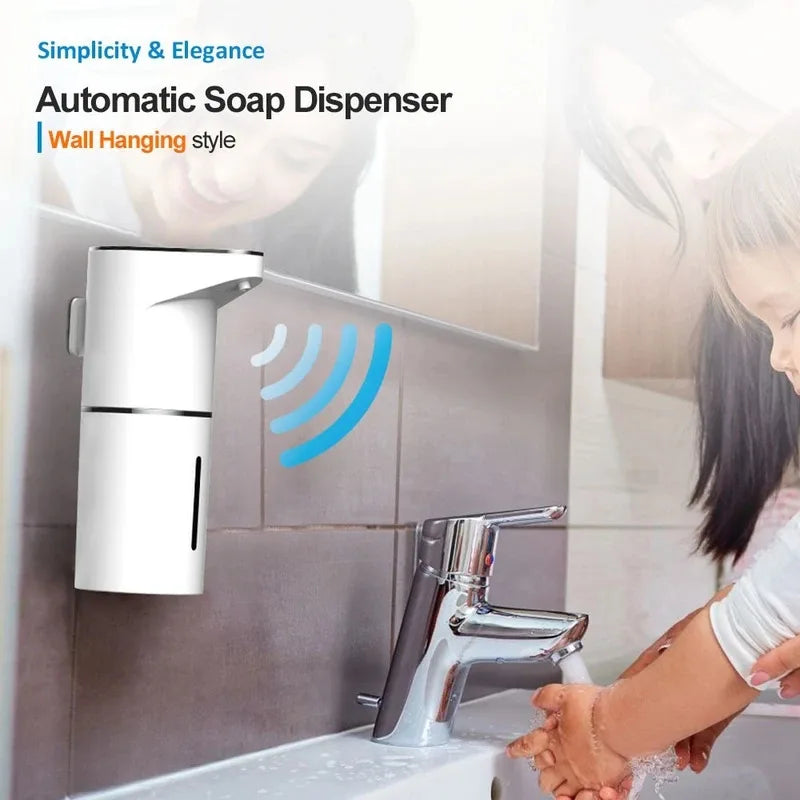 Distributeur de Savon Automatique Sans Contact | Rechargeable USB-C | Cuisine & Salle de Bain
