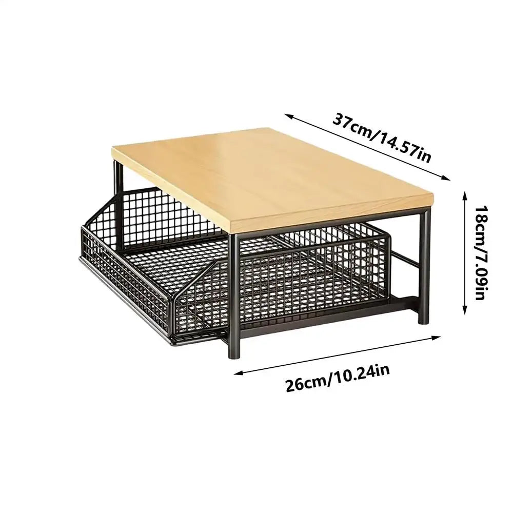 Étagère Cuisine 2 Niveaux | Organisateur Compact | Maison & Salle de Bain