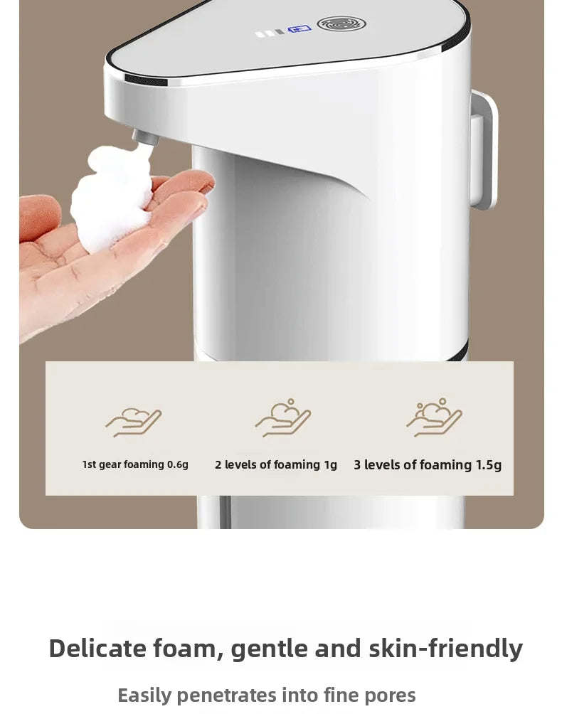 Distributeur de Savon Automatique Sans Contact | Rechargeable USB-C | Cuisine & Salle de Bain