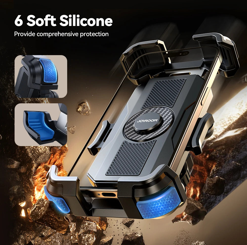 Support Téléphone Moto Joyroom | Anti-Vibrations | 4,7–7" | Guidon