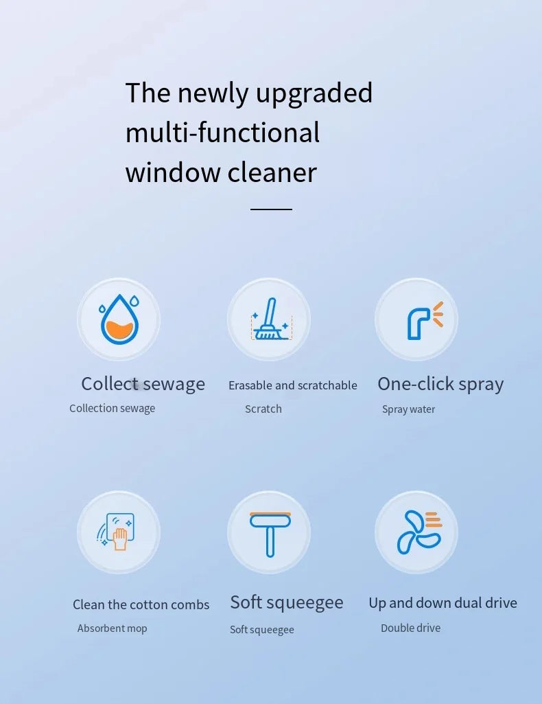 Nettoyeur de Vitres Électrique Sans Fil | Rechargeable | Résultat Sans Traces