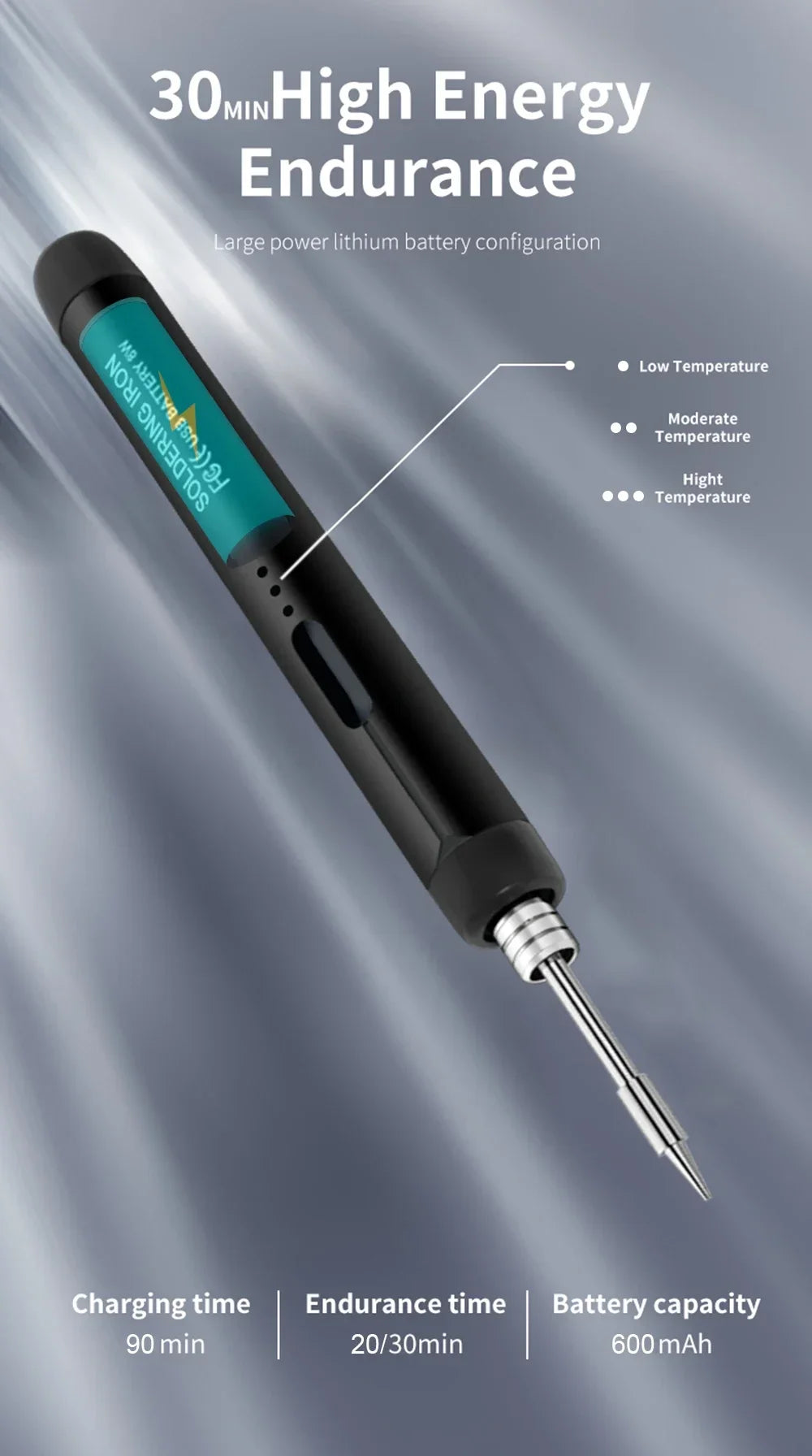 Fer à Souder USB Sans Fil | Réglable 300-450°C | Kit Professionnel