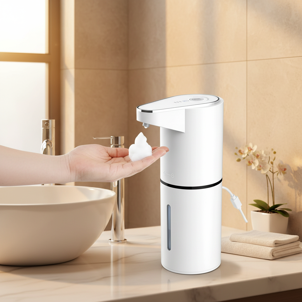 Distributeur de Savon mise en scène luxueuse