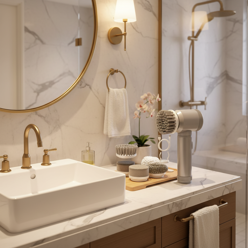 Brosse de Nettoyage Électrique mise en scène luxueuse
