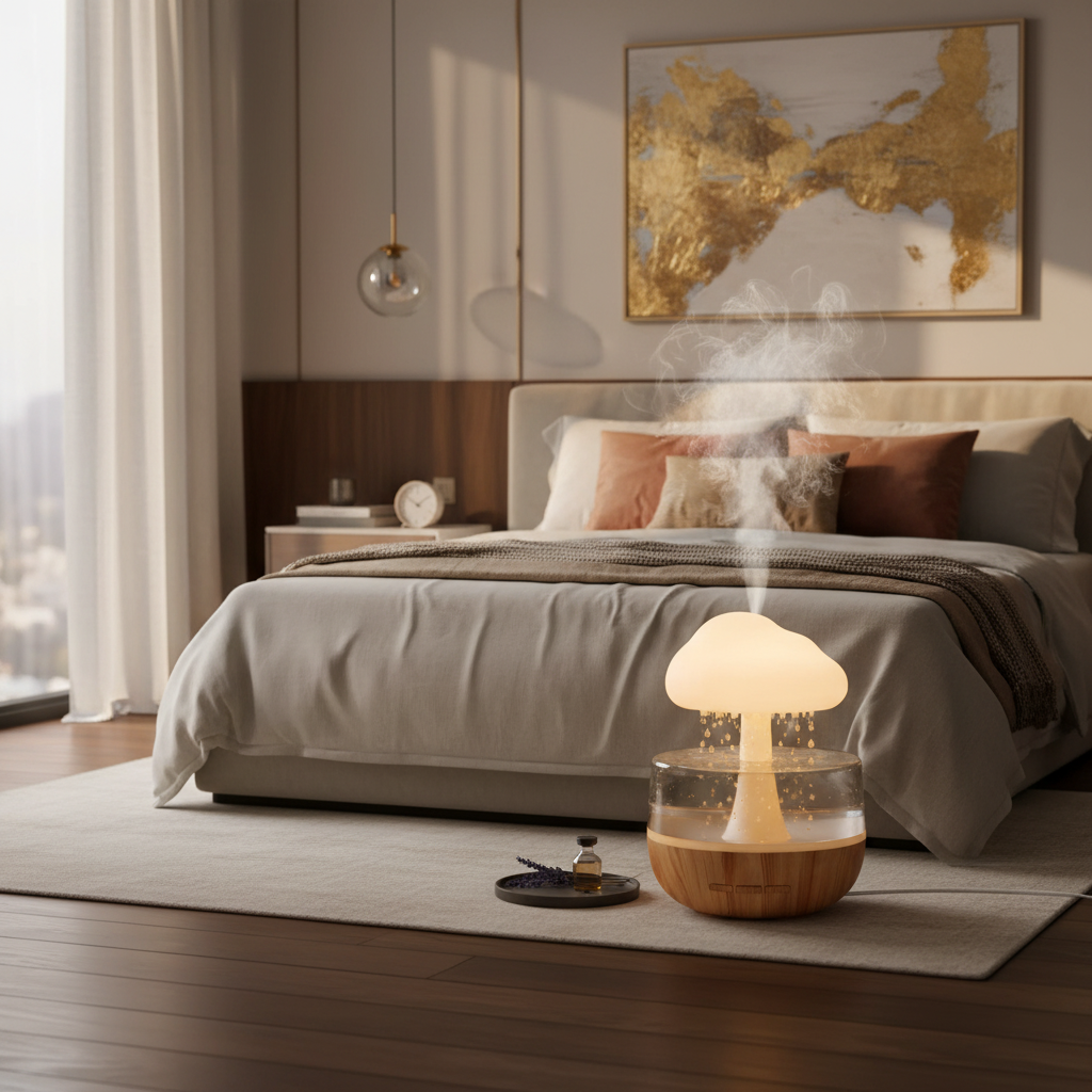 Humidificateur Nuage de Pluie mise en scène luxueuse